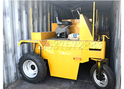 SX Small scale moving type compost turner to India