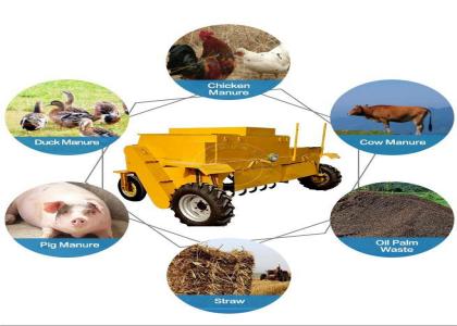 Different Raw Material Compostingfor Moving Type Compost Turner in SX