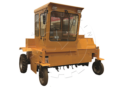 Moving Type Compost Turner for Sale of Windrow Composting in SX Poultry Waste Recycling Equipment Plant