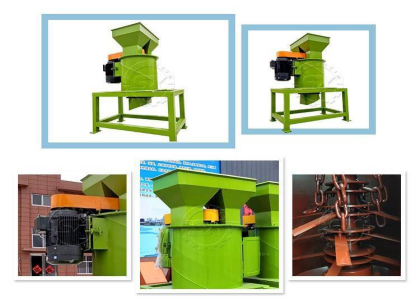 Crushing machine for better wheel type composting