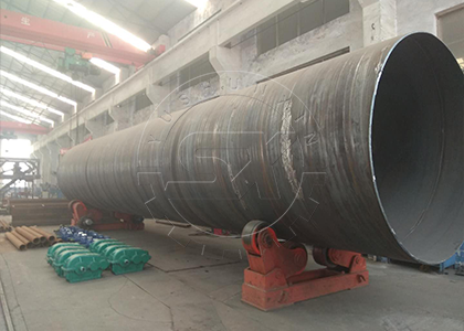One-shot Forming Spiral Tube For Rotary Drum Drying Machine in SX Machinery