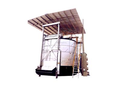 Organic fermentation tank for organic solid recycling