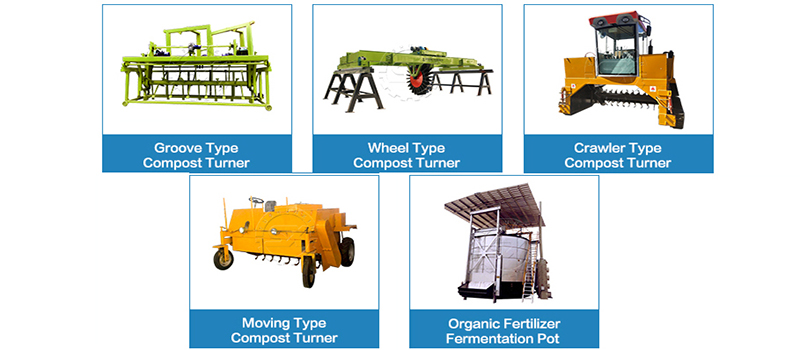 5 Types Composting Cow Manure Machine in SX for Cow Dung Composting