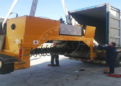 The Finished Poducts of Crawler Turning Machine are Sent to Nigeria