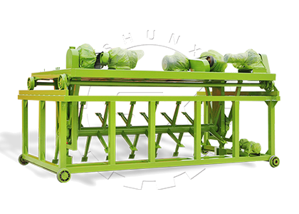 Groove type composting machine for small scale manure disposal