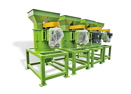 Fertilizer crusher for better goat manure composting