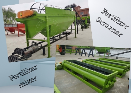 Screener and mixer for better organic fertilizer production