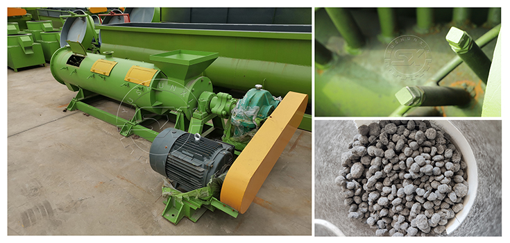 Stirring teeth granulator for hard organic fertilizer pellet making